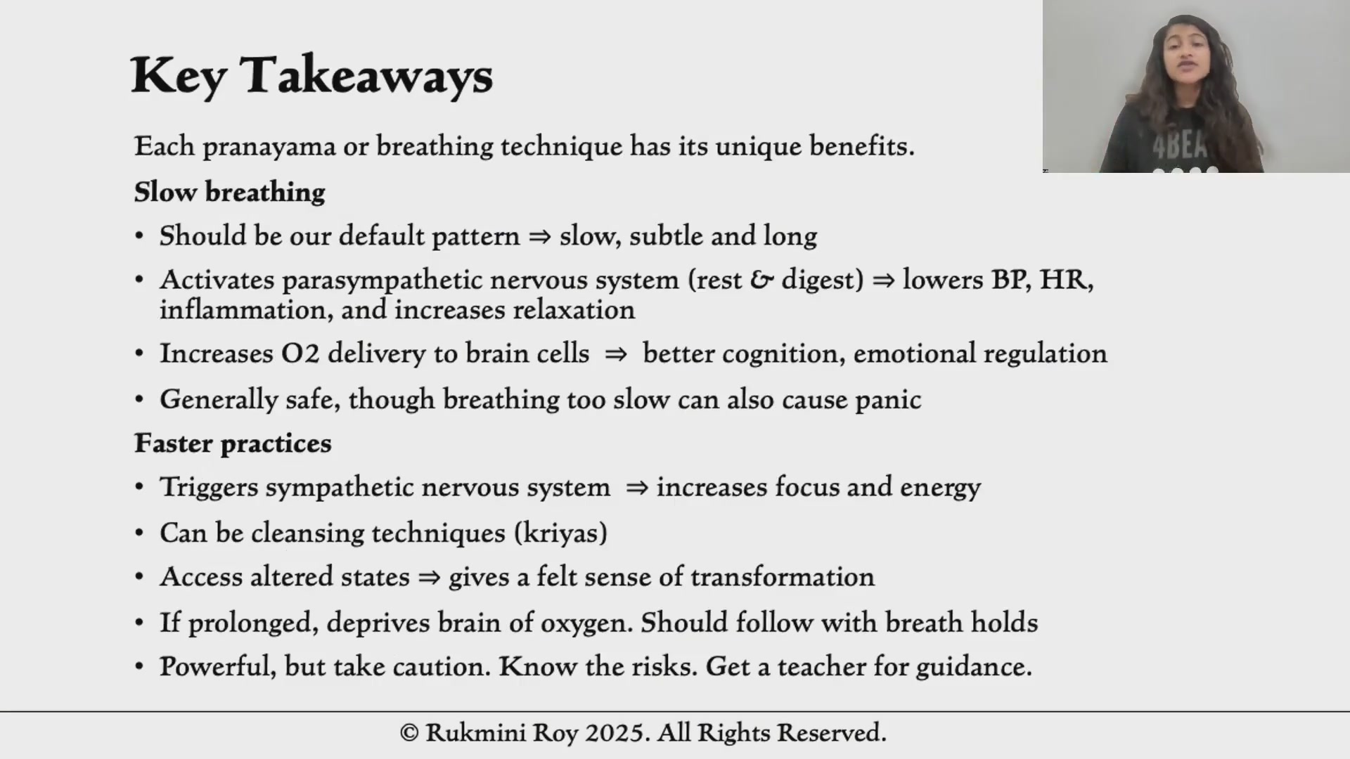 Slow vs fast pranayama
